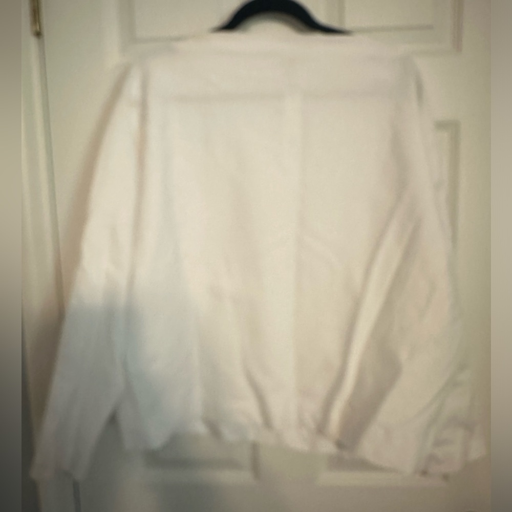 Banana Republic White 3/4 sleeve heavy cotton shirt